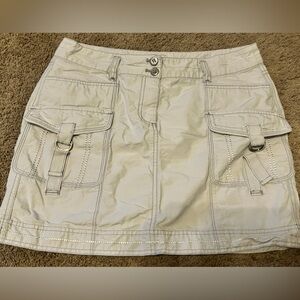 Elegant Beige Women's Mini Skirt